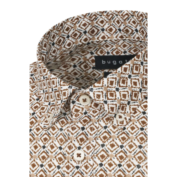 Мужская сорочка короткий рукав Bugatti 78905C/70 9450