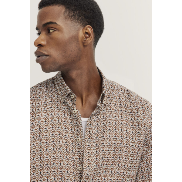 Мужская сорочка короткий рукав Bugatti 78905C/70 9450