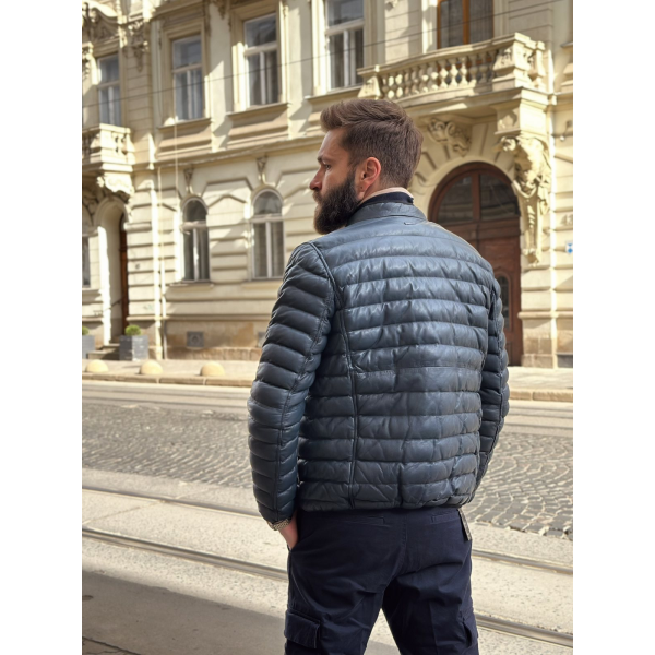 Мужская кожаная куртка Bugatti, 225/108 navy