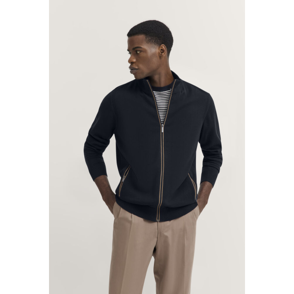 Чоловічий джемпер довгий замок Bugatti 75510C/390 7600