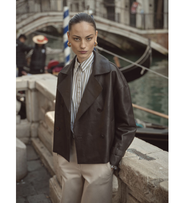 Женская кожаная куртка Bugatti 225/507 brown Женская кожаная куртка Bugatti 225/507 brown