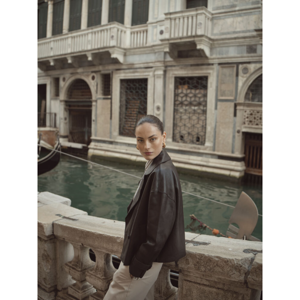 Женская кожаная куртка Bugatti 225/507 brown