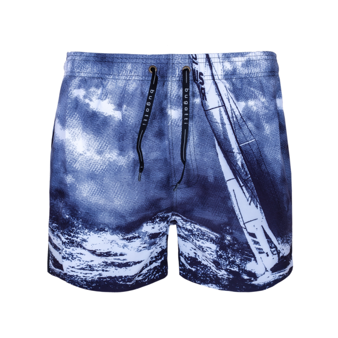 Мужские шорты для плавания Bugatti , 0003735 черно-белый принт