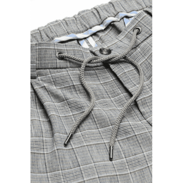 Bugatti Брюки-стрейч в серую клеточку суженного кроя 36215/350 1950