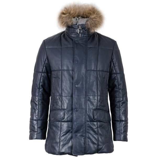 Мужская кожаная куртка Bugatti , 5845-610/490 with fur