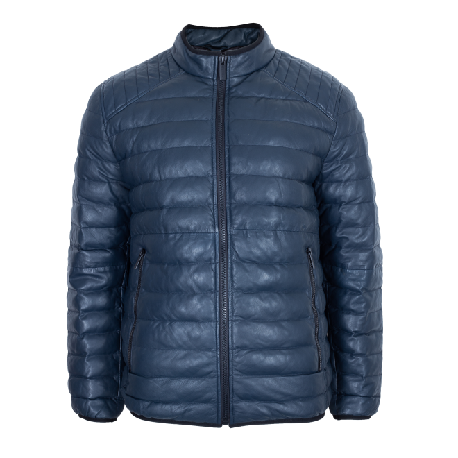 Мужская кожаная куртка Bugatti, 225/108 navy