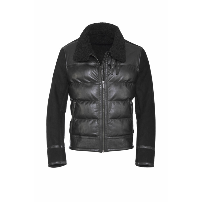 Мужская кожаная куртка Bugatti, 224/069 black