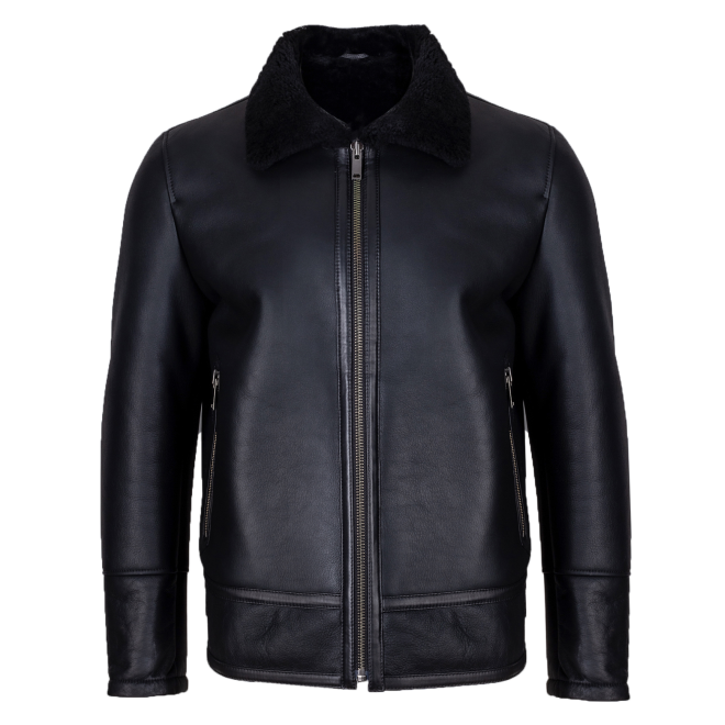 Мужская кожаная дублянка Bugatti, 224/050  black