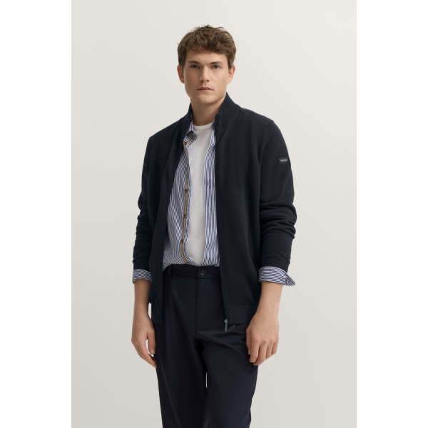 Мужской джемпер длинный замок Bugatti 95512/390 7600