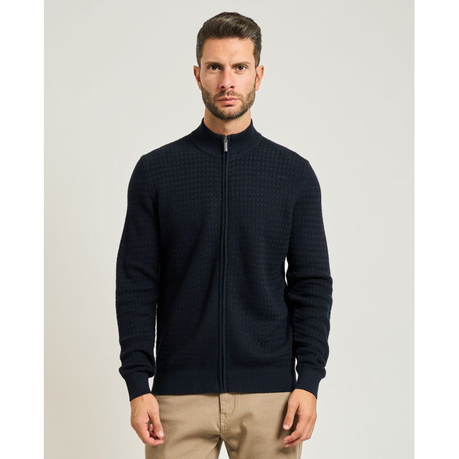 Мужской джемпер длинный замок Bugatti 85524D/390 7600